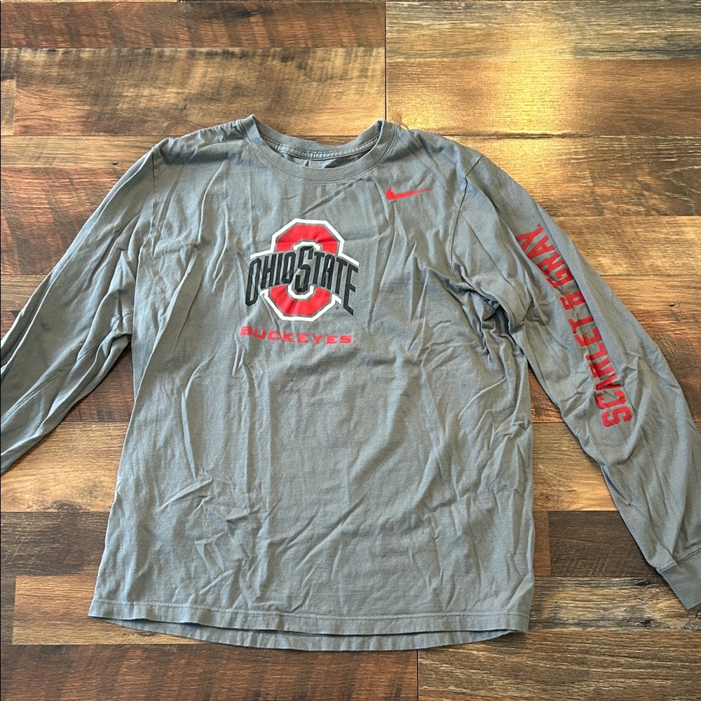 Nike Gray Ohio State Long Sleeve Tee